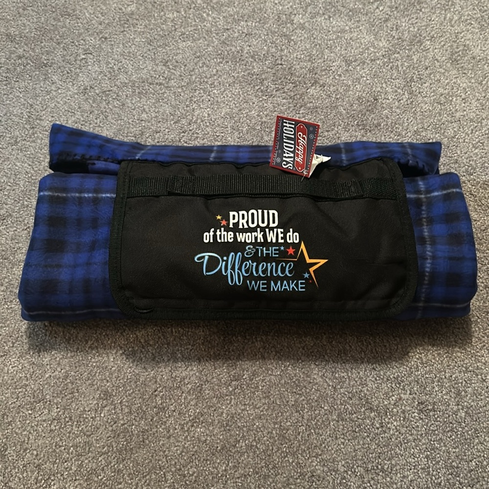 Teacher Appreciation roll up blanket